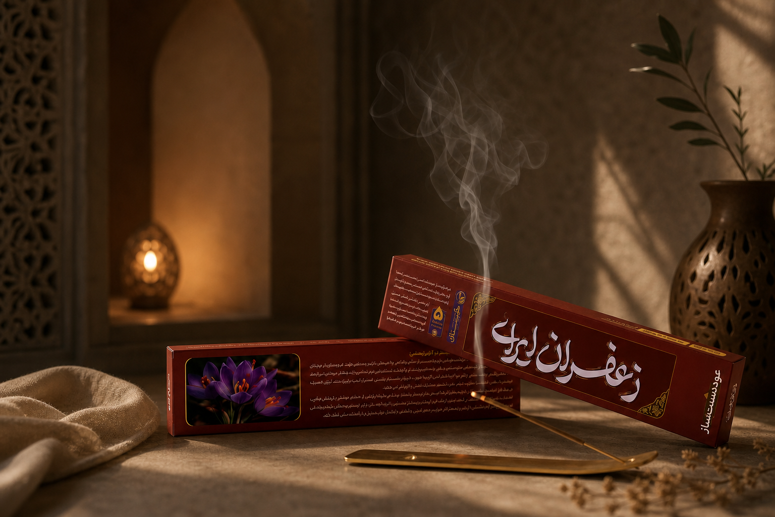 عود دستساز زعفران طیبستان